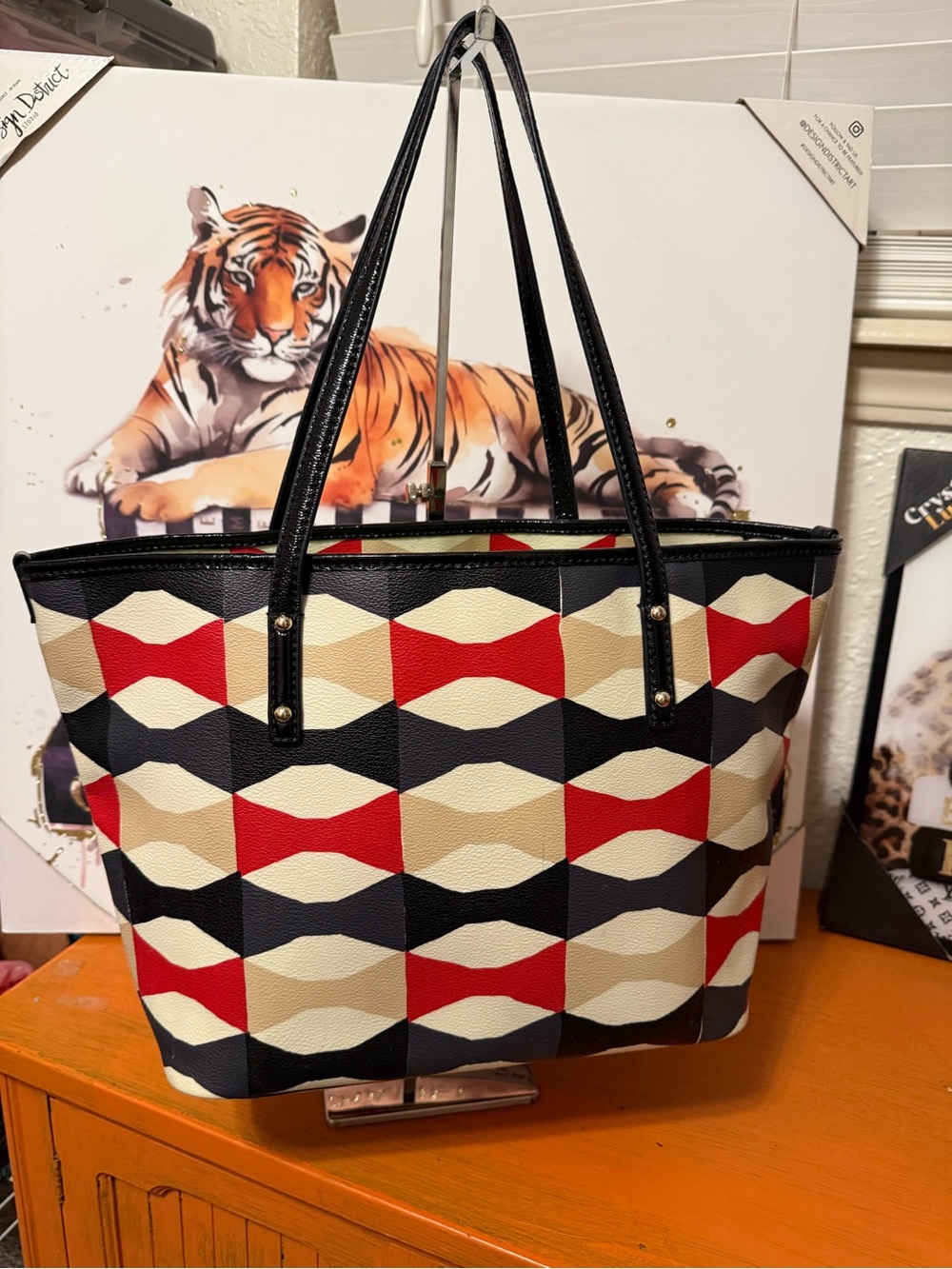 kate spade Multicolor Geometric Story Book Tote - Picture 3 of 13